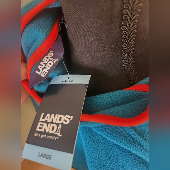 Lands' End Fleece Pullover Large - Picture 6 of 6